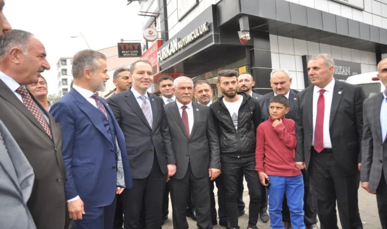 Fatih Erbakan'dan Eleşkirt’e 'teşekkür' ziyareti